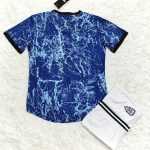 Bộ quần áo đá bóng tập đội tuyển Argentina training 3 sao màu loang xanh đen copa america hoạ tiết tia sét dệt kim logo thêu 1