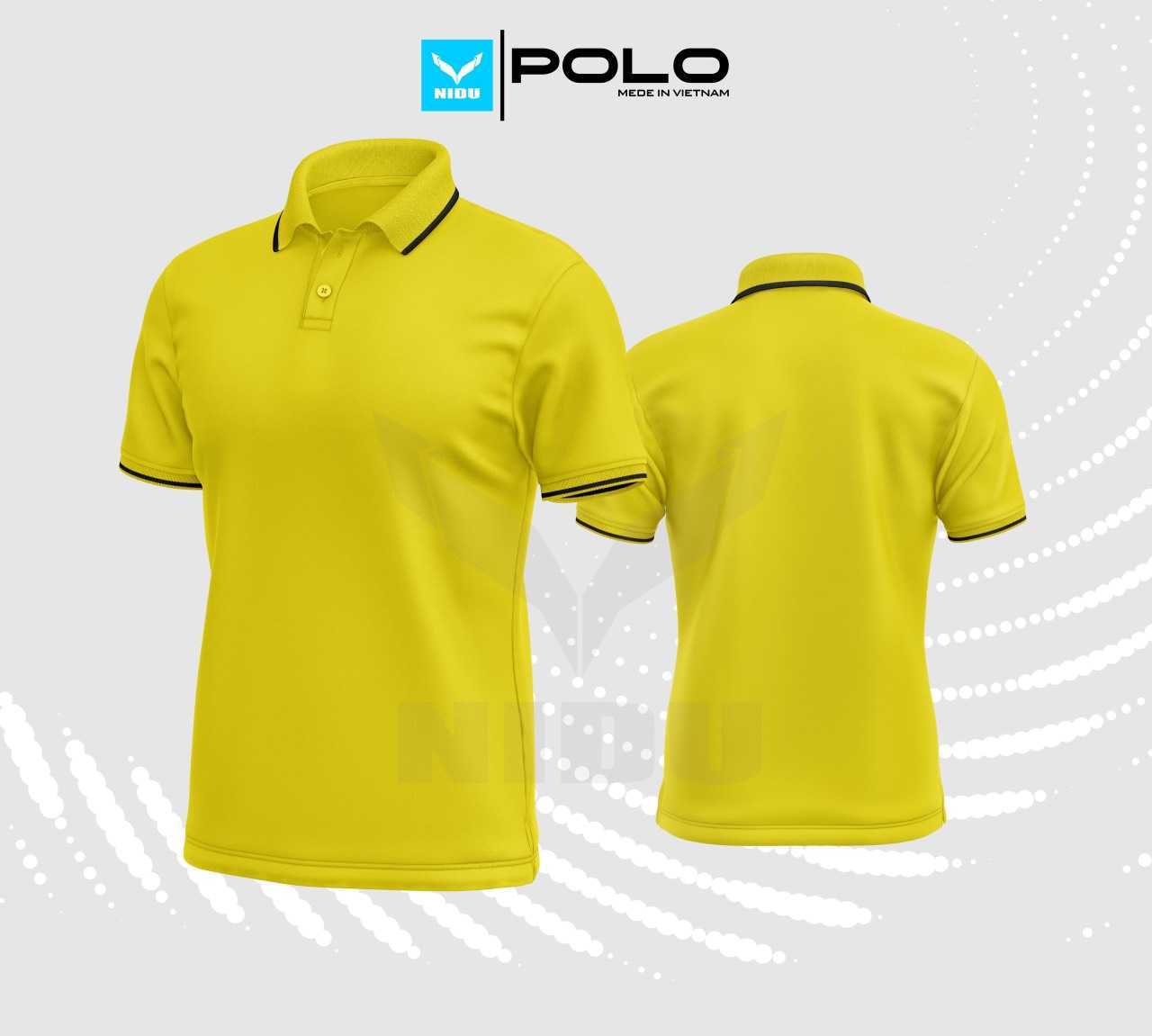 Bộ sưu tập áo polo có cổ polycot chính hãng Nidu Việt Nam nhiều màu phù hợp đồng phục công ty trắng 8