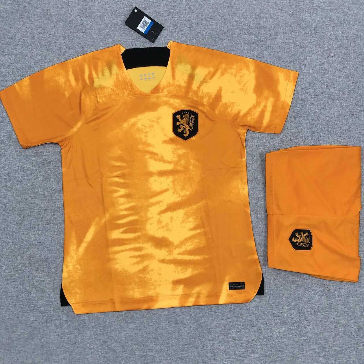 Bộ quần áo đá banh đội tuyển bóng đá quốc gia hà lan hetherlands 2023 màu vàng cam truyền thống 1