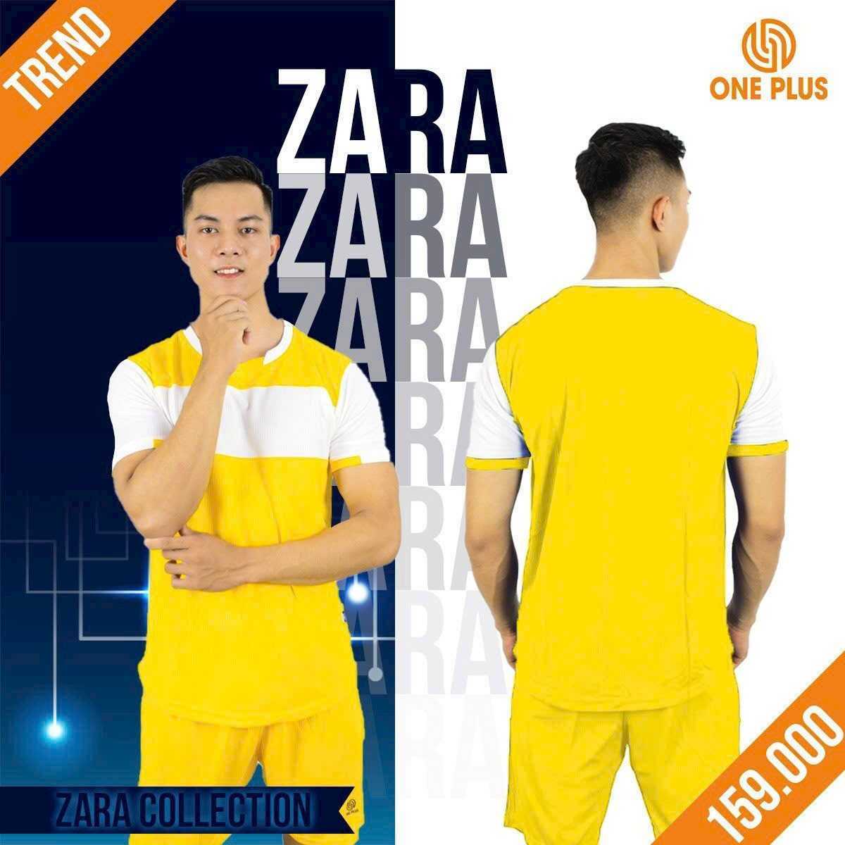 Bộ quần áo bóng đá thiết kế One Plus Zara trend mè nhiều màu xanh ngọc