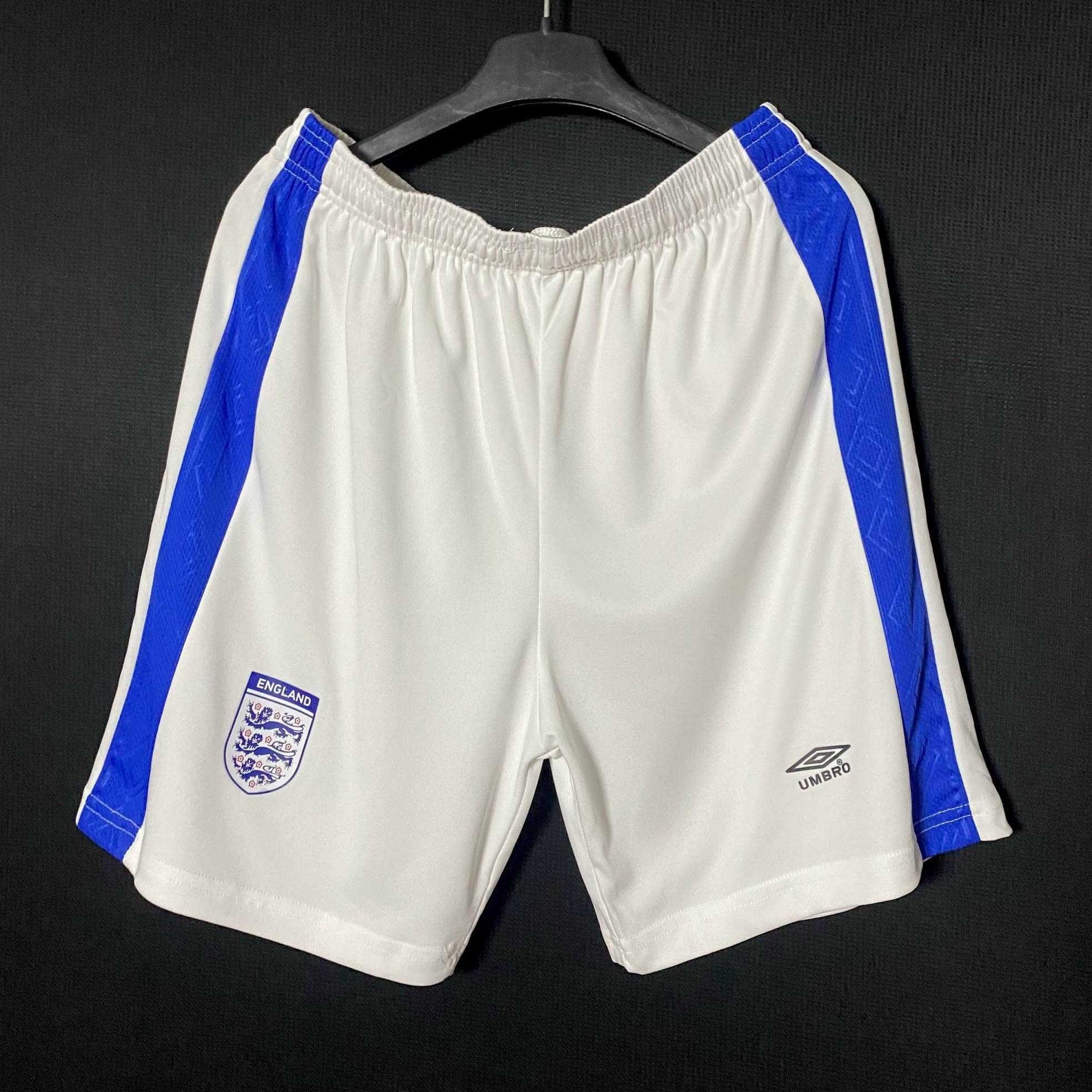 Bộ quần áo đá bóng đội tuyển anh năm 2000 logo england umbro màu xanh biển đậm vải thái trước