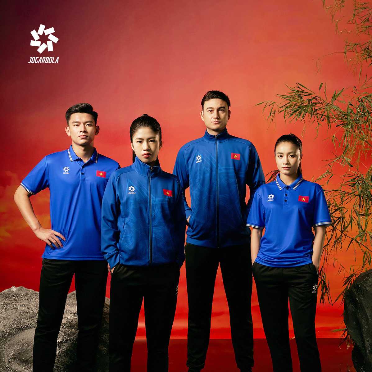Áo khoác nỉ Suvec Đội tuyển bóng đá Quốc gia Việt Nam 2024 – VIET NAM SPIRIT chính hãng JOGARBOLA màu xanh mới 3