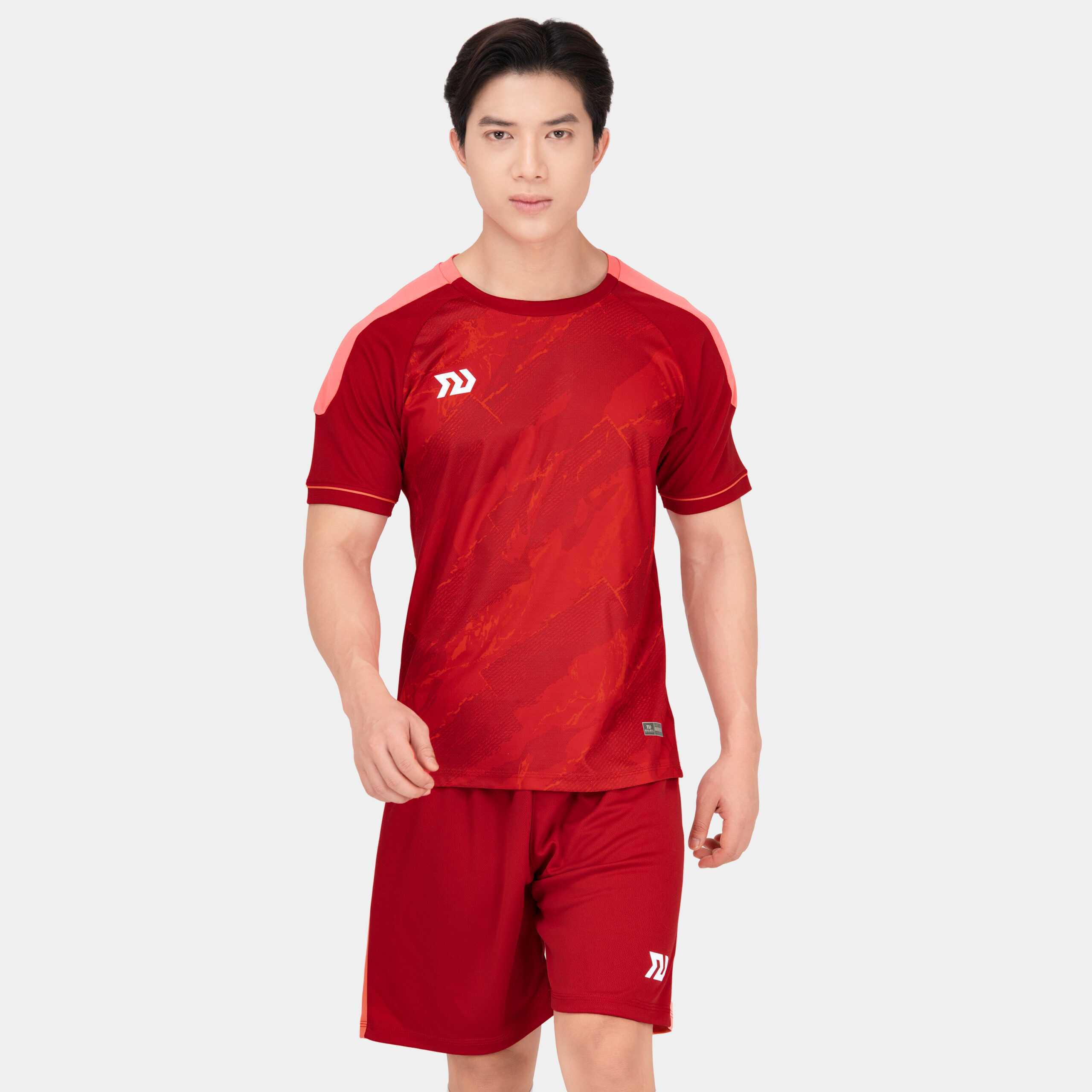 Bộ quần áo bóng đá phủi thiết kế Lavento chính hãng Bulbal vải mè kim nhiều màu đỏ 7