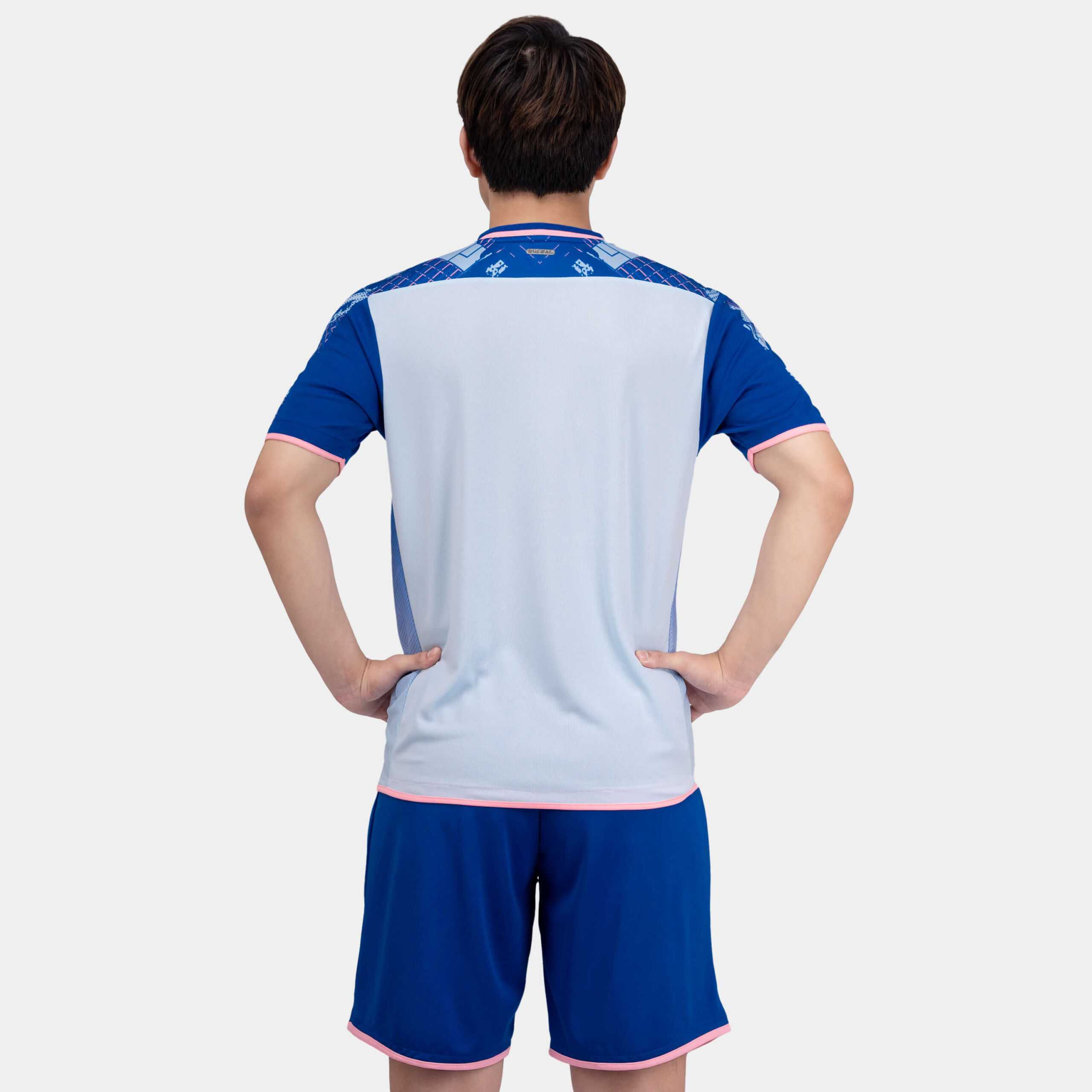Bộ quần áo bóng đá phủi thiết kế Olas 2 chính hãng Bulbal vải dệt kim mè nhiều màu xanh navy 8