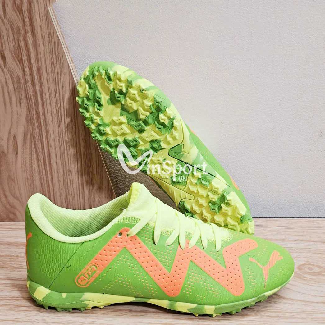Giày đá bóng Puma Future Play TT Turf Training Sneaker TF sân cỏ nhân tạo 3 màu xanh cỏ rêu 1