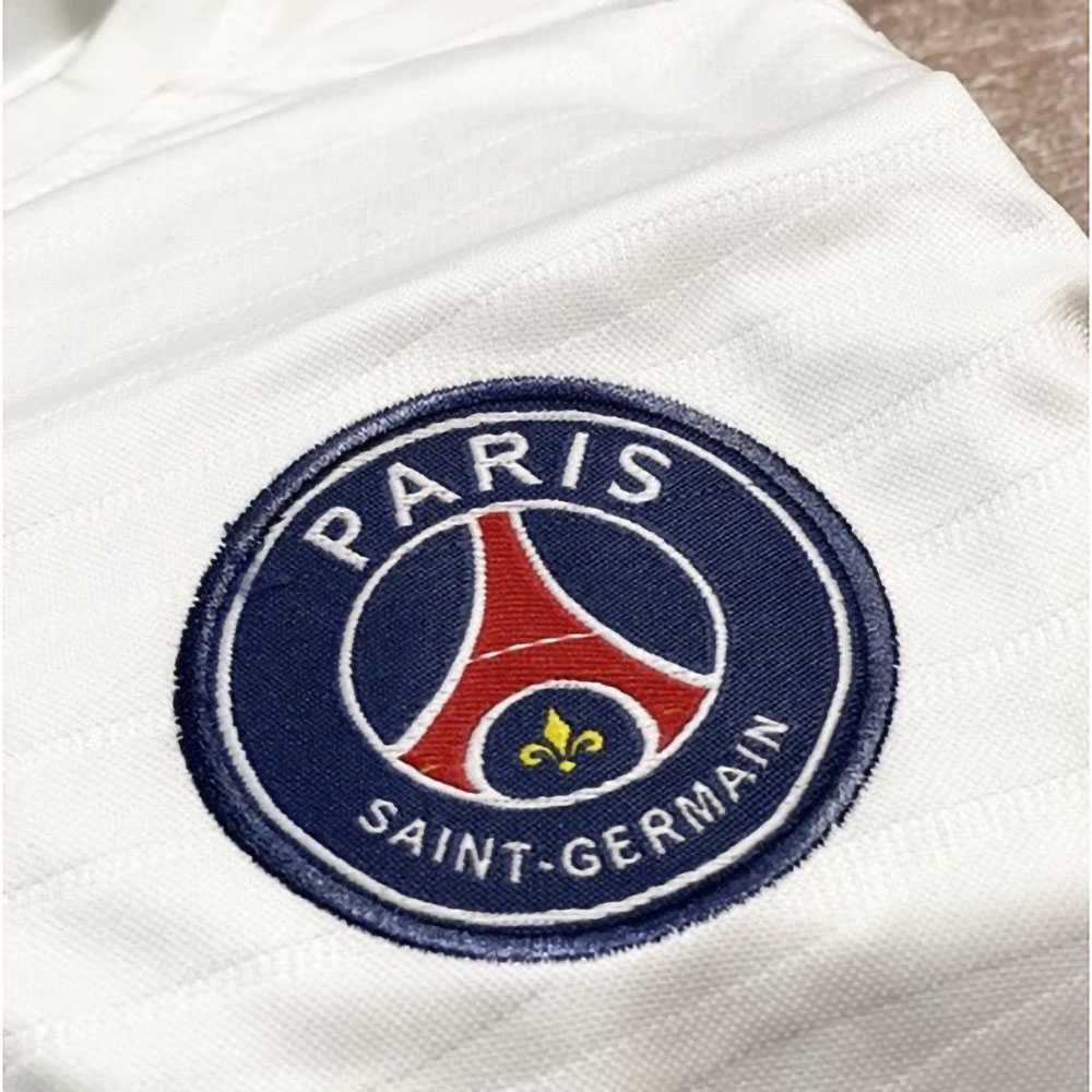Set bộ quần áo bóng đá dài tay vải thái clb PSG Paris Saint-Germain Trainning màu trắng 2021 2022 vải thái logo thêu 1