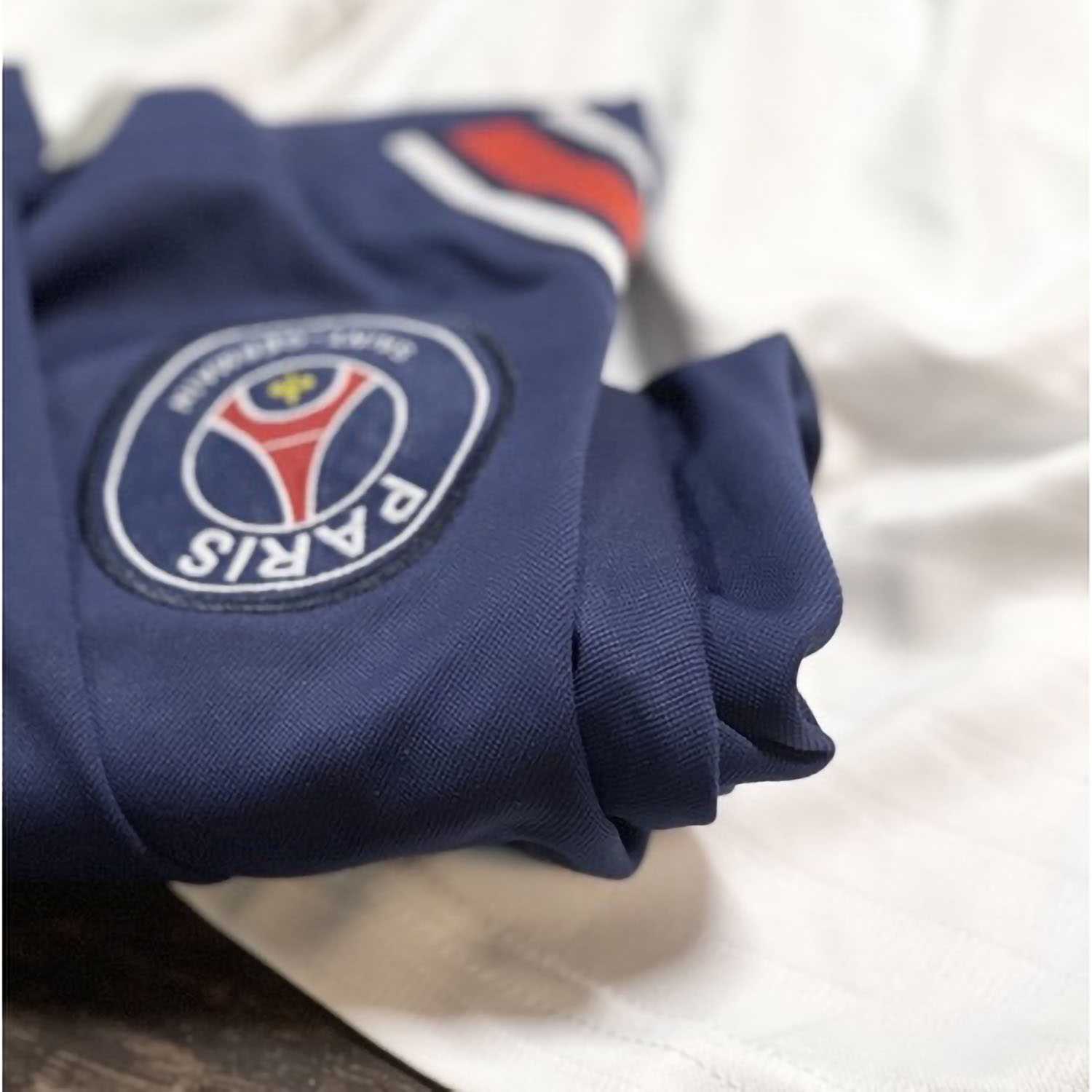 Set bộ quần áo bóng đá dài tay vải thái clb PSG Paris Saint-Germain Trainning màu trắng 2021 2022 vải thái logo thêu 1