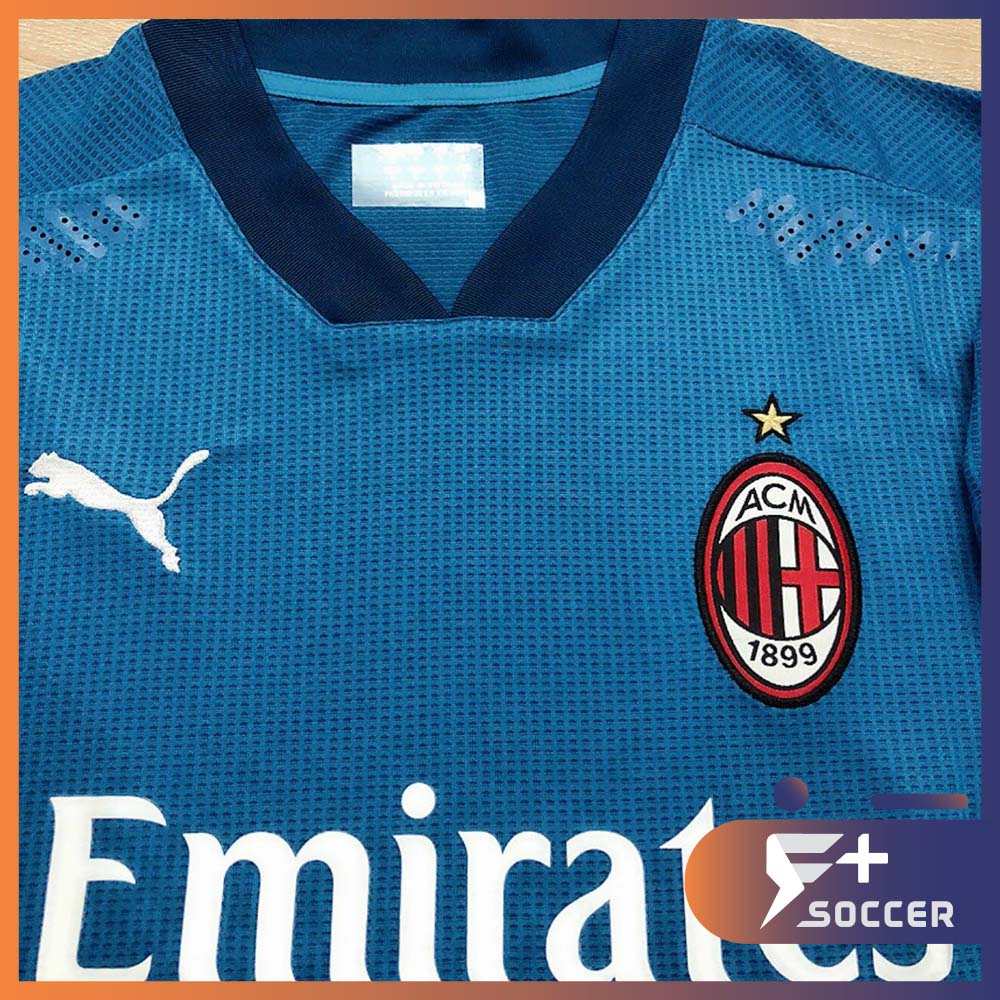 Bộ quần áo bóng đá, áo đấu AC Milan xanh sân khách 2020 2021