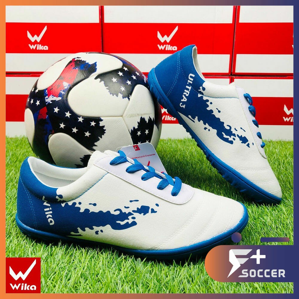 Giày đá bóng chính hãng wika ultra 3 xanh - Fplus soccer