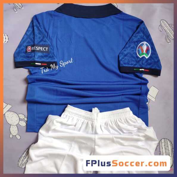 Mua bộ quần áo bóng đá đội tuyển ý italia đầy đủ logo thêu ouma xanh biển đậm giá rẻ 3