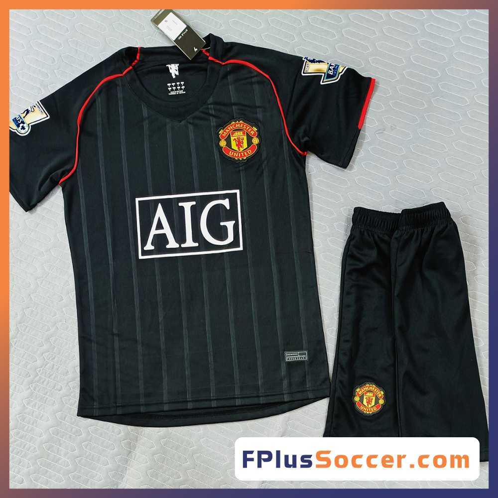Bộ quần áo đấu áo bóng đá mu đen Manchester United manutd mới nhất 1