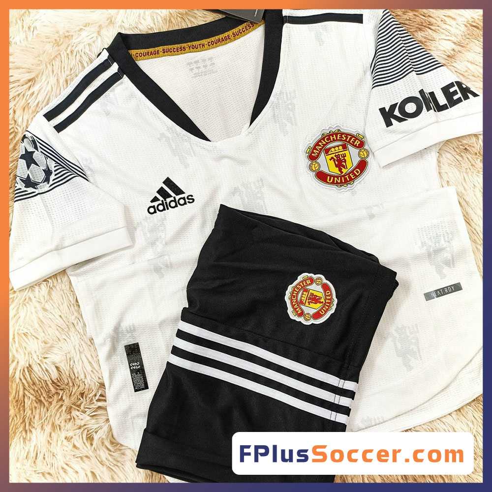 Bộ quần áo có túi đấu MU Manchester United manutd màu trắng t3 tezos mới nhất 2022 logo thêu 1