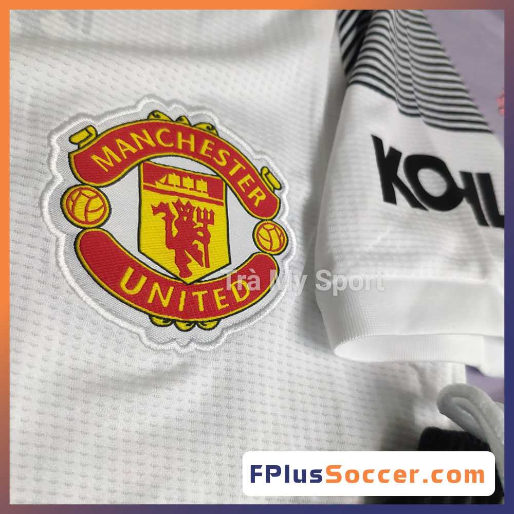 Bộ quần áo có túi đấu MU Manchester United manutd màu trắng t3 tezos mới nhất 2022 logo thêu 4