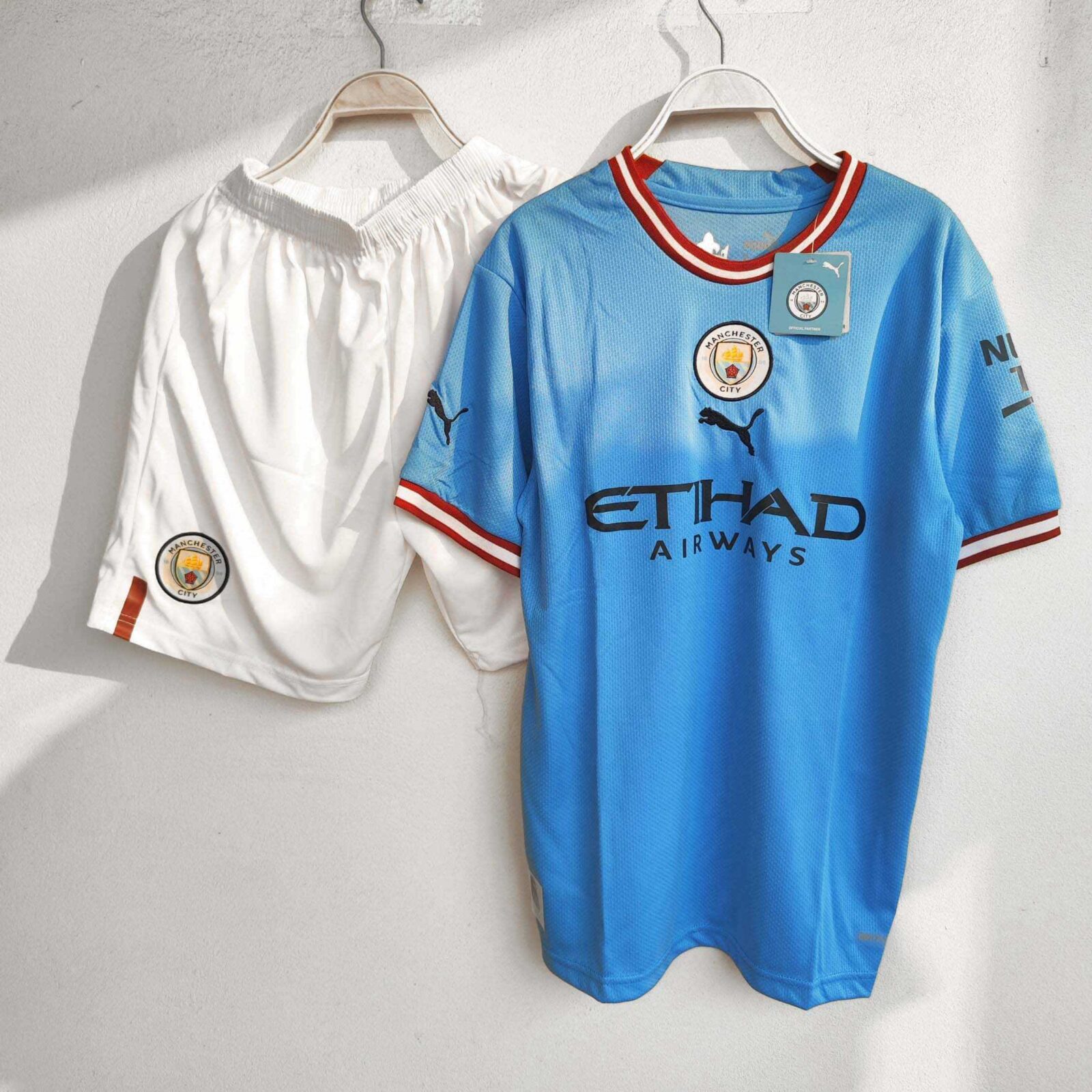 Flocage Officiel Haaland N°9 Manchester City 2022-2023 Maillot Extérieur - Adulte