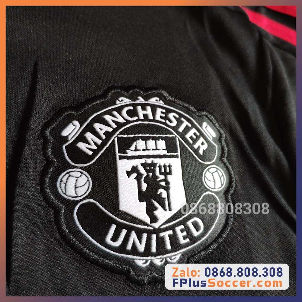 Bộ quần áo đấu đá bóng mu clb Manchester United manutd full đen trơn mới nhất 3