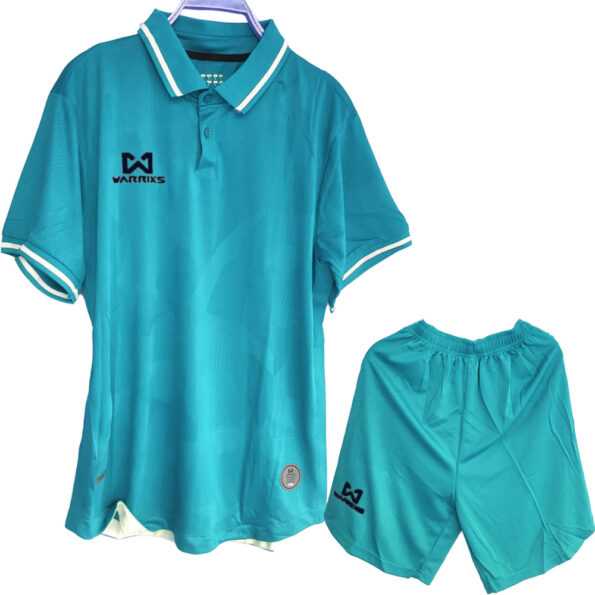Bộ quần áo polo thể thao acrra warrix super fex thái lan phù hợp làm áo đội áo team lớp đồng phục công ty màu xanh ngọc