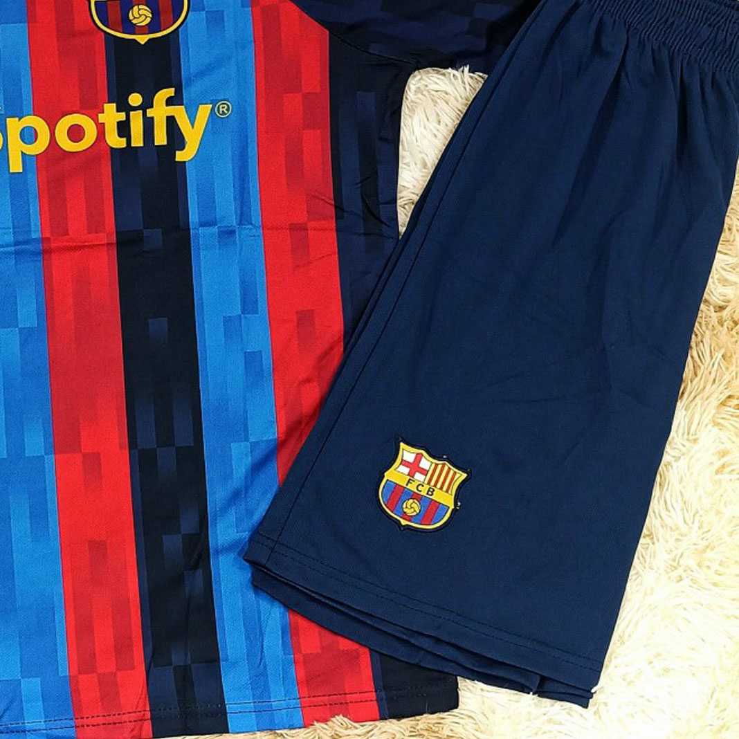Bộ quần áo clb bóng đá Barca Barcelona FCB 2023 sân nhà chính thức 22 23 logo thêu vải thái 1