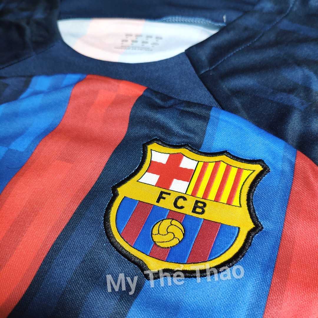 Bộ quần áo clb bóng đá Barca Barcelona FCB 2023 sân nhà chính thức 22 23 logo thêu vải thái 7