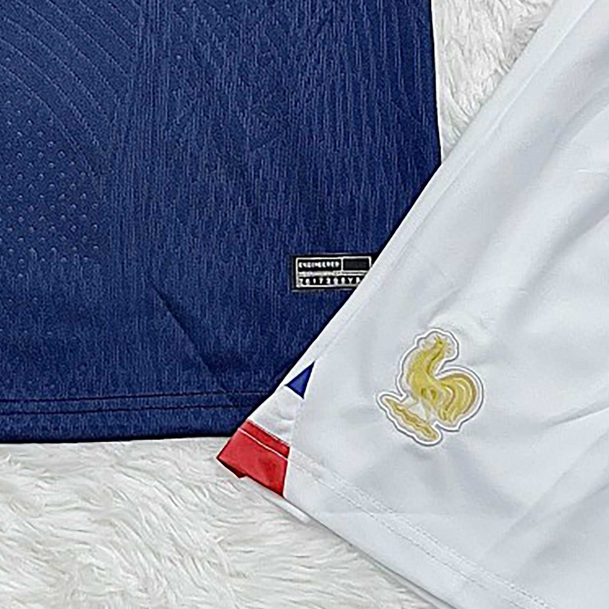 Bộ quần áo đá banh đội tuyển Pháp world cup 2022 vải thái mới nhất mùa 22 23 xanh đen tím than 3