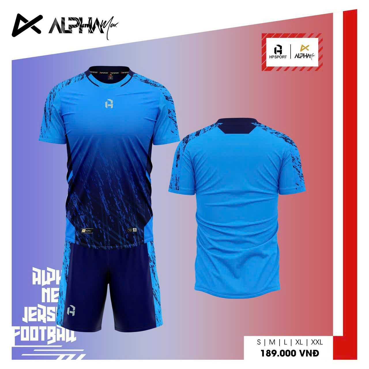 Bộ quần áo bóng đá phủi thiết kế áo đá banh Alpha Max chính hãng HP ...
