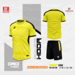 Bộ quần áo bóng đá thiết kế DODU HODA chính hãng Đông Dương sport vải mè