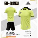 Bộ quần áo bóng đá thiết kế S2 Sport SA-08 New hoạ tiết cơ bản phối vai nhiều màu xanh lá